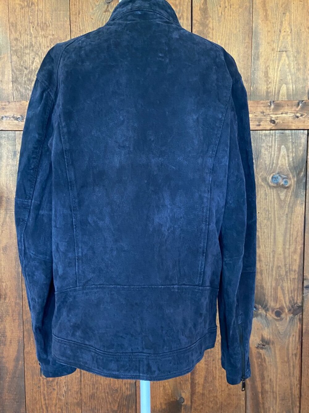 Zara Man Navy Suede jacket Sz XL - Picture 2 of 8